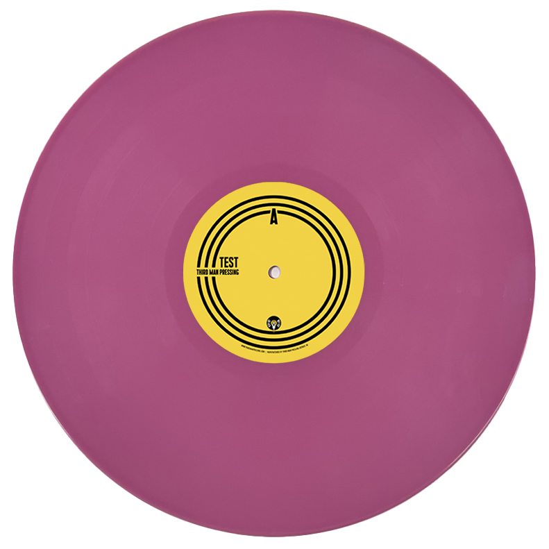 Semi-Opaque Violet color vinyl on white background